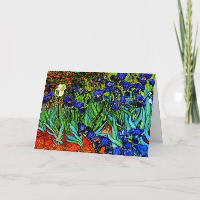 Van Goghs målning, Irises Kort (Framsida)