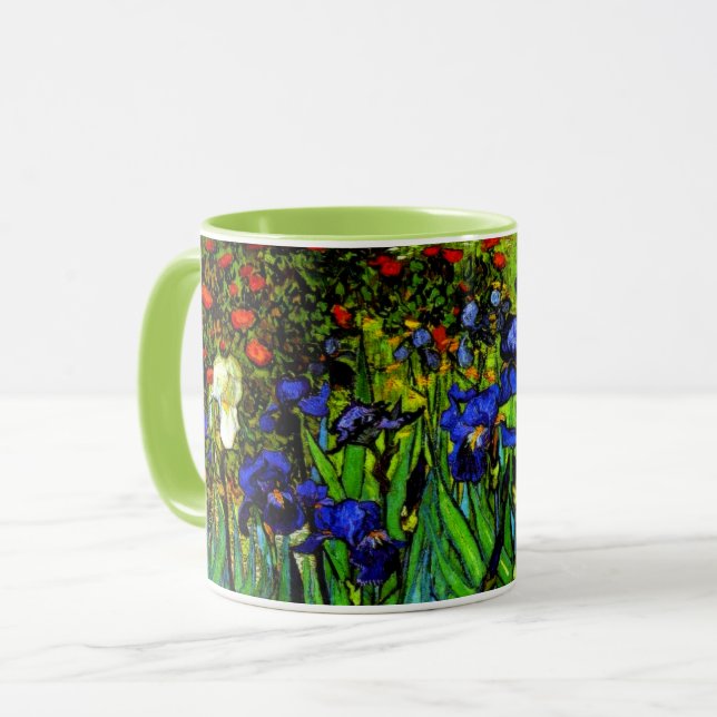 Van Goghs målning, Irises Mugg (Framsida vänster)