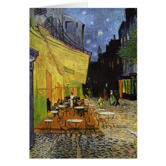 Van Gogh's Night Cafe Hälsningskort (Framsidan)