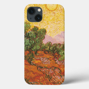 Van Gogh's Olive Träd med Gult Himlar & Sol