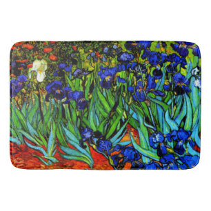 Van Goghs populära målning, Irises, Badrumsmatta