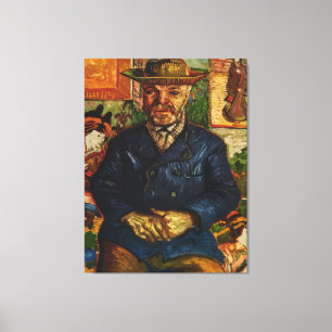 Van Gogh's "Porträtt of Père Tanguy" (1887) Canvastryck