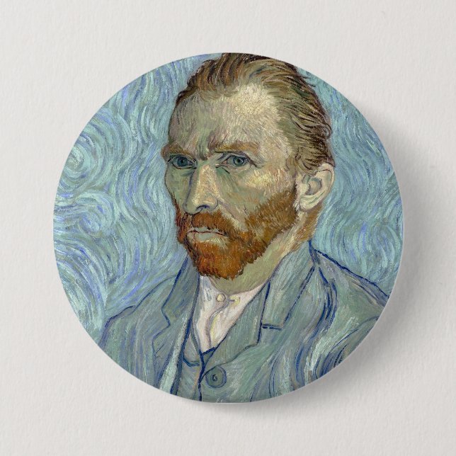 Van Gogh's Self-porträtt Knapp (Framsida)