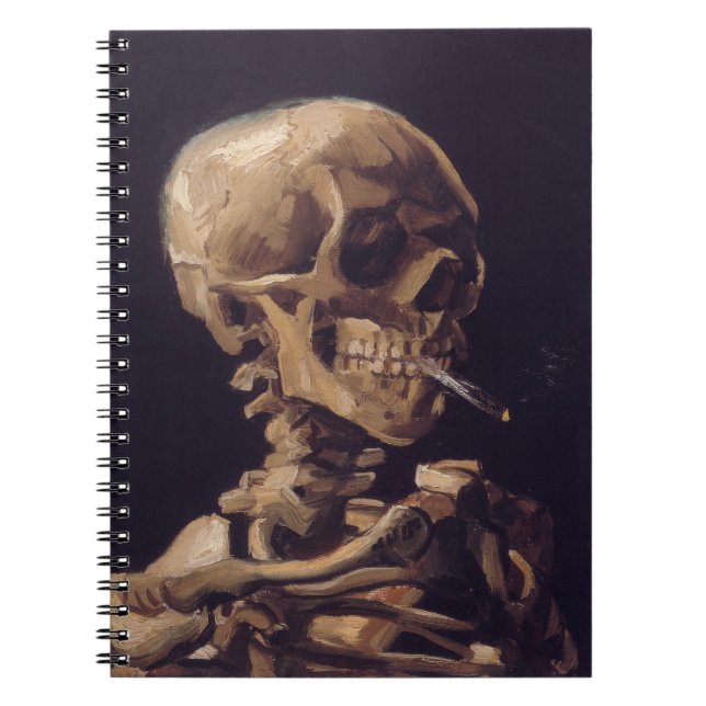Van Goghs Skeleton med brinnande cigarett Anteckningsbok (Framsidan)