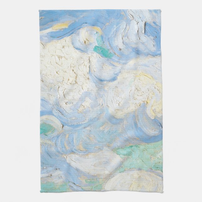 Van Gogh's sky background Kökshandduk (Vertikal)