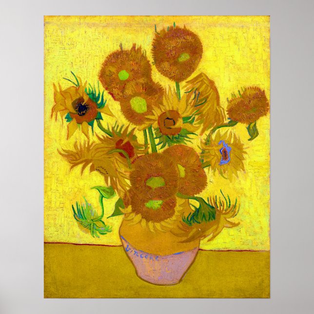 Van Goghs solrosor Poster (Framsidan)