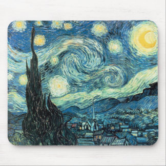 Van Goghs "Starry Natt" Mousepad Musmatta