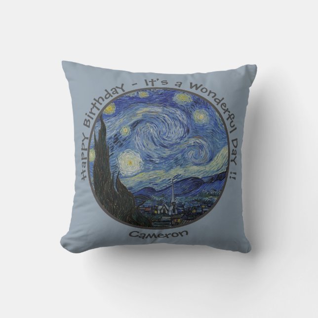 van Gogh's Starry Natt Party Items Collection Kudde (Framsida)