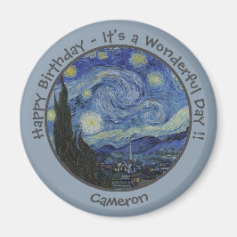 van Gogh's Starry Natt Party Items Collection Magnet