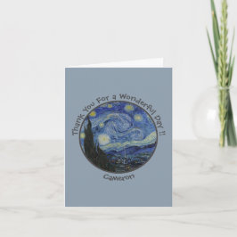 van Gogh's Starry Natt Party Items Collection Tack Kort