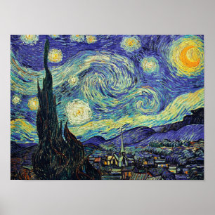 Van Gogh's Starry Natt Poster