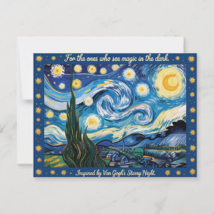 Van Goghs Starry Night Art Inspired Vykort