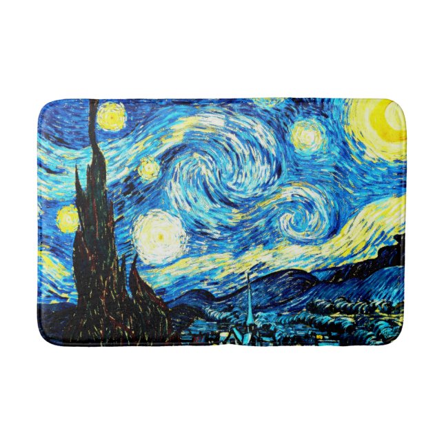 Van Gogh's Starry Night Badrumsmatta (Framsidan)
