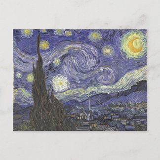 Van Gogh's Starry Night Classic Painting Vykort