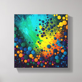 Van Gogh's Starry Night - Dot Art Wall Art Canvastryck