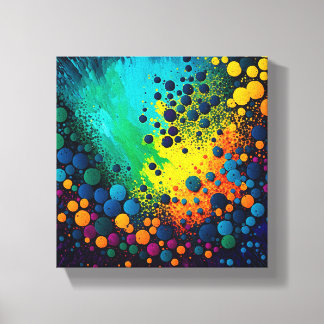 Van Gogh's Starry Night - Dot Art Wall Art Canvastryck
