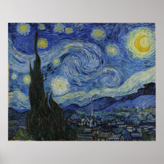 Van Gogh's Starry Night Extra Large Poster Skriv u