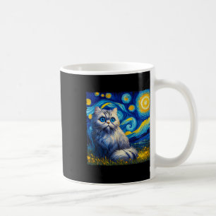 Van Gogh's Starry Night Inspired Cat Lover Mamma P Kaffemugg
