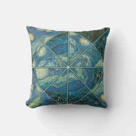 Van Gogh's Starry Night Kaleidoscope Pillow Kudde