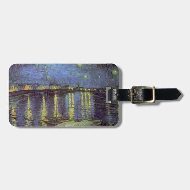 Van Gogh's Starry Night Painting Bagagebricka (Horisontell Framsida)