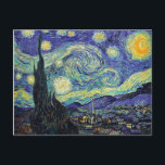 Van gogh's STARRY NIGHT Vykort<br><div class="desc">Van goghs mästerverk STARRY NIGHT! Besök vår butik för andra matchande artiklar</div>