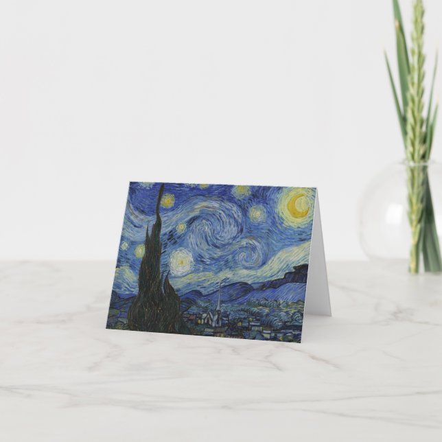 Van Gogh's Starry Night: Whirlwind of Dreams Anteckningskort (Framsida)