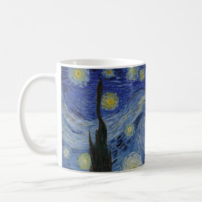Van Gogh's Starry Night: Whirlwind of Dreams Kaffemugg (Vänster)
