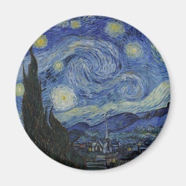 Van Gogh's Starry Night: Whirlwind of Dreams Magnet