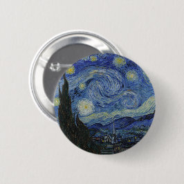 Van Gogh's Starry Night: Whirlwind of Dreams Pin Knapp