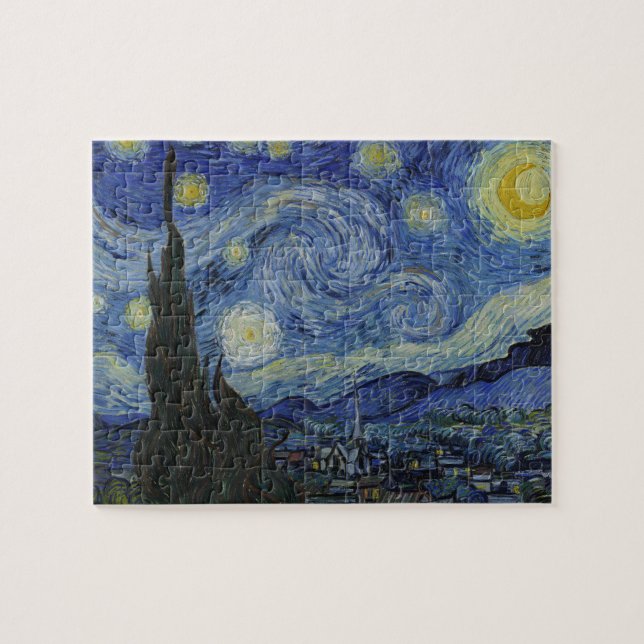 Van Gogh's Starry Night: Whirlwind of Dreams Pussel (Horisontell)
