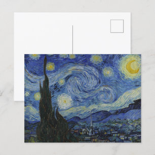 Van Gogh's Starry Night: Whirlwind of Dreams Vykort