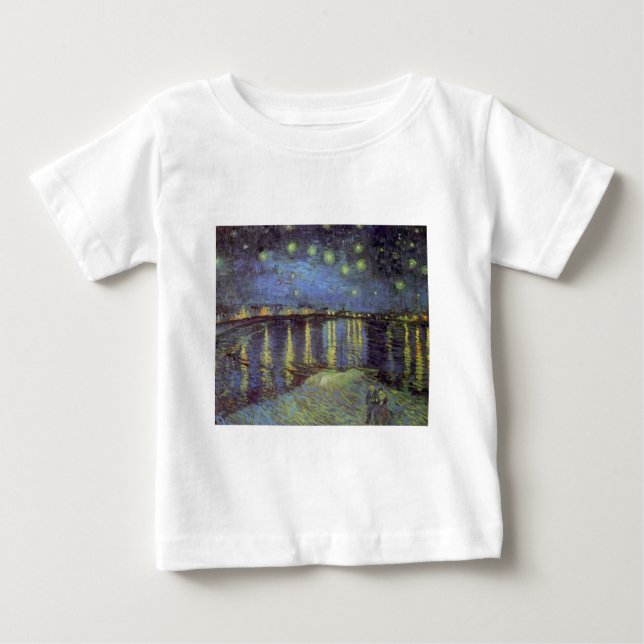 Van Goghs stjärnnatt-målning Tee Shirt (Framsida)