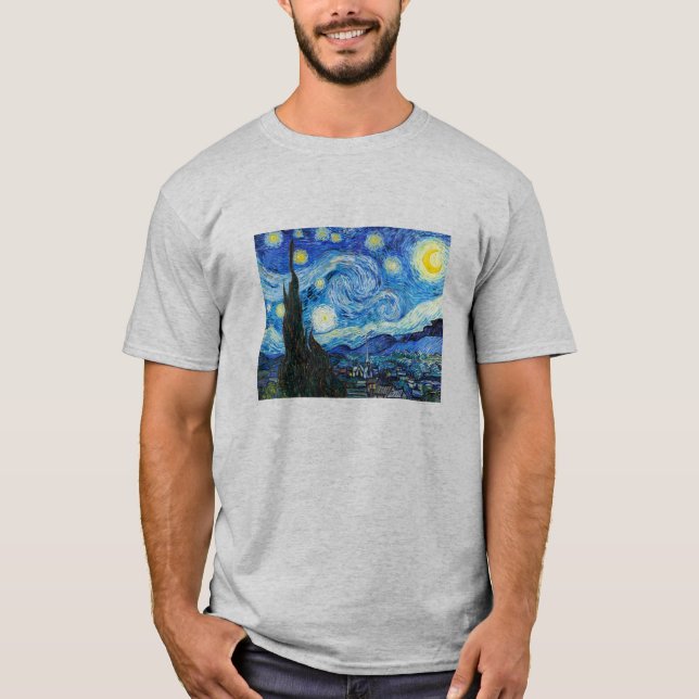 Van Goghs Stjärnnatten T Shirt (Framsida)