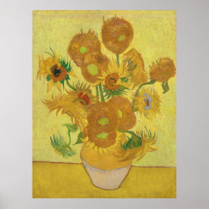 Van Gogh's Sunblommor Poster