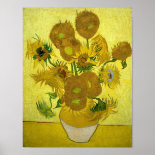 Van Gogh's Sunblommor Poster