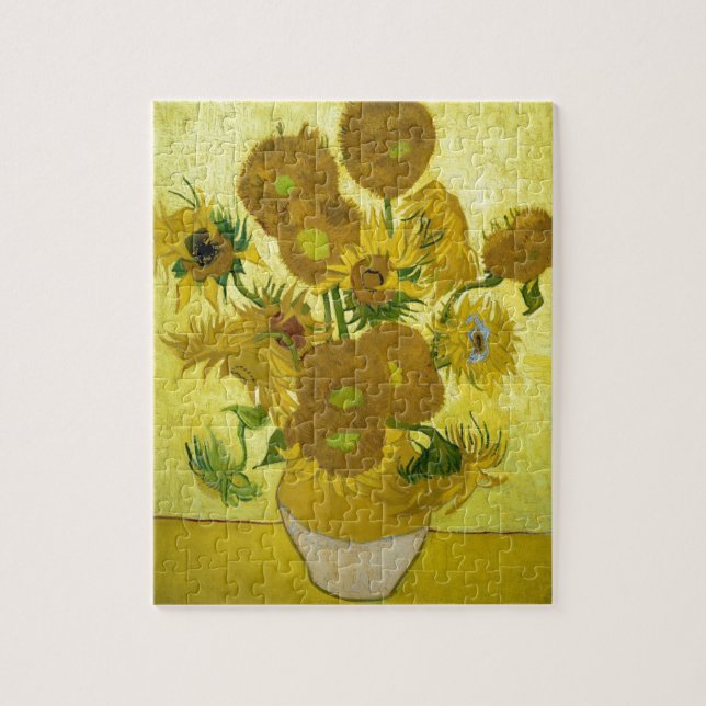 Van gogh's Sunblommor Pussel (Vertikal)
