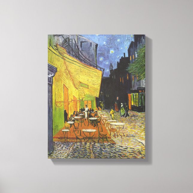 Van Gogh's Terrace Cafe Canvastryck (Framsida)