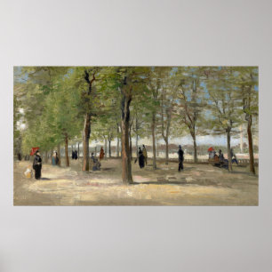 Van Gogh's Terrace i Luxemburg Gardens Poster