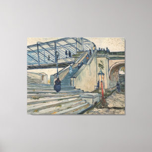 Van Gogh's Trinquetaille Bridge, Arles (1888) Canvastryck