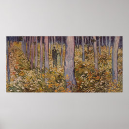 Van Gogh's "Undergrowth with Two Figurer" (1890) Poster