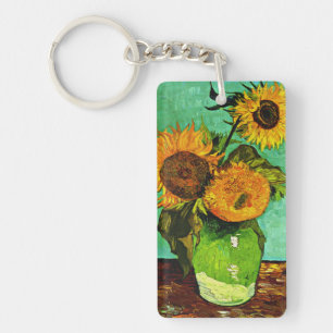Van Gogh's Vas med tre solblommor