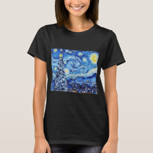Van Gough Starry Night - White jul T-Shirt
