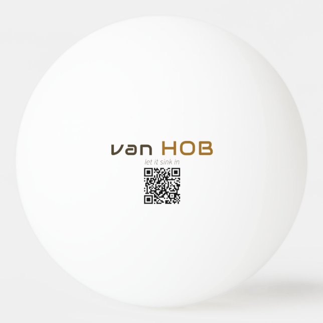 van HOB Tischtennis Ball , Waldhorn Pingisboll (Baksidan)