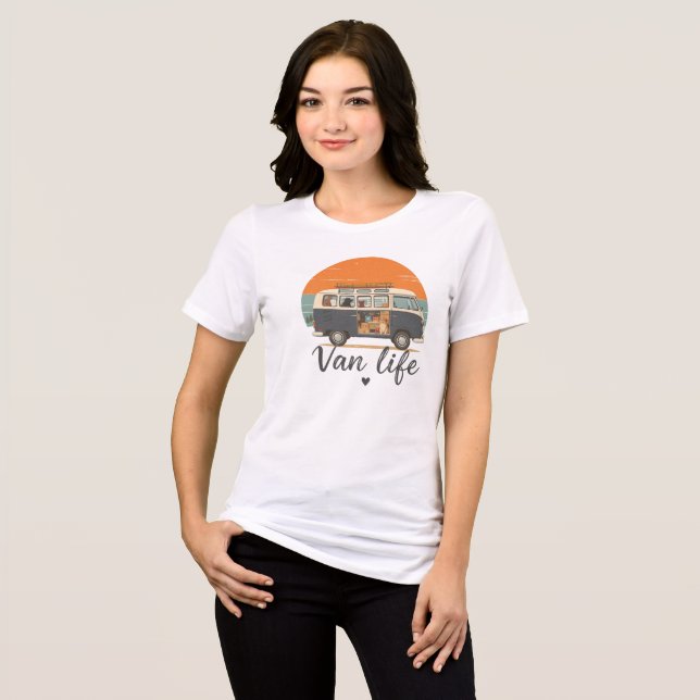 Van Life Adventure PawsT-Shirt T Shirt (Framsida Full)