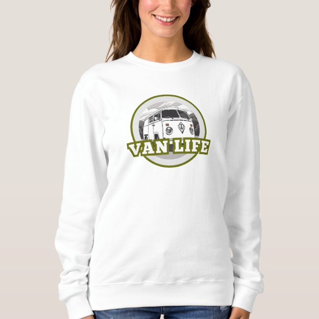 Van Life-arméns grönt T Shirt (Framsida)