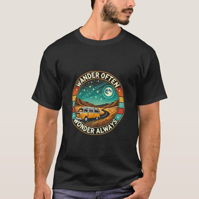 "Van Life Äventyr T-Shirt - Utforska världen (Framsida)