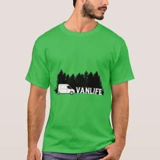 Van Life Bland träd familj T Shirt