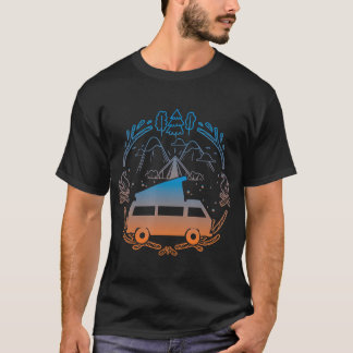 Van Life Design - Vanagon Van Buss Dipper Campfire T Shirt