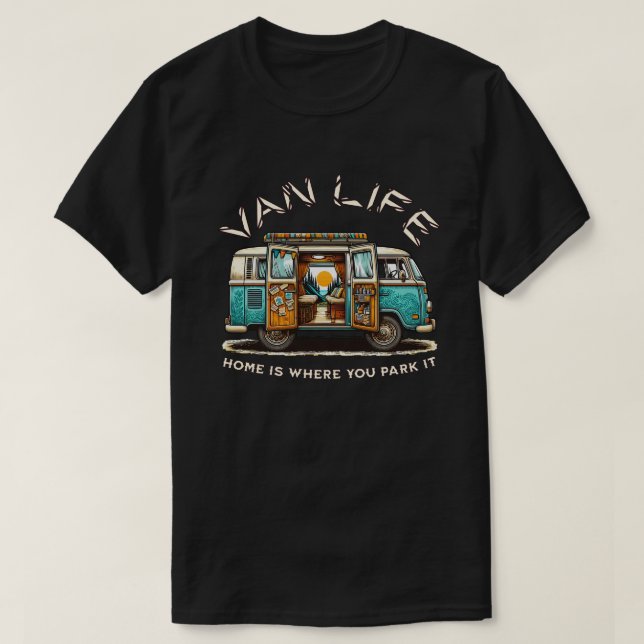 Van Life Husbil T-Shirt (Design framsida)