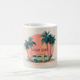 Van Life – Retro strandcamper konst Kaffemugg